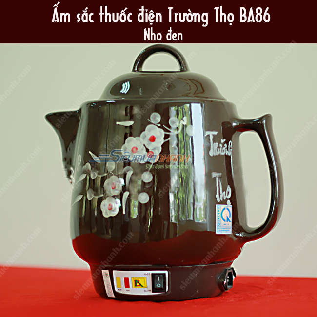 Siêu sắc thuốc điện Trường Thọ BA-86 - Nho đen